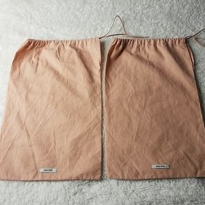 MIU MIU Linen Dustbags Pair